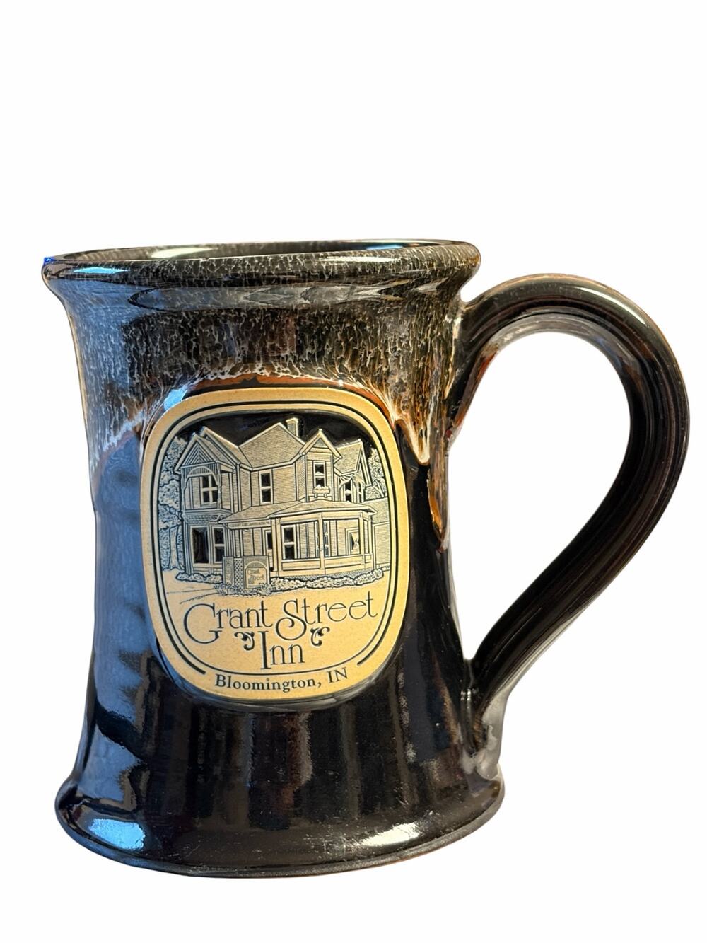 Deneen Pottery Grant Street Inn Stoneware Mug Handmade USA Bloomington IN